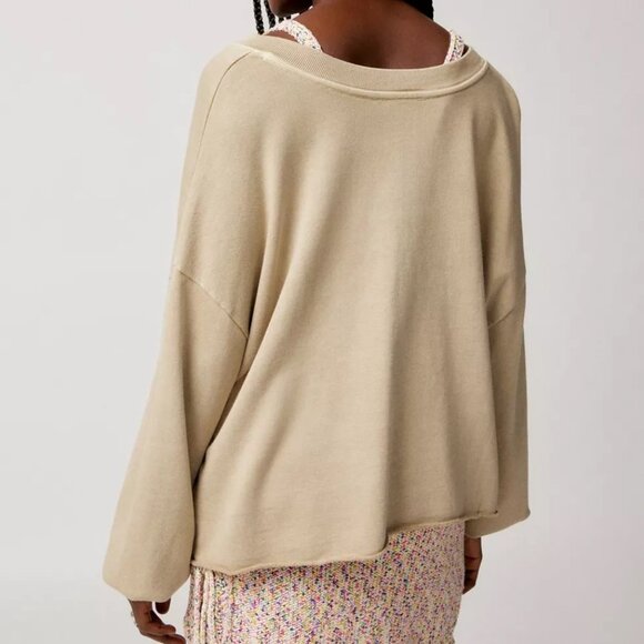 Out From Under Pullover Notch Neck Sweatshirt sz Small - Picture 6 of 10